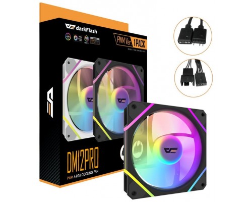 VENTILADOR AUXILIAR DM-12 120 PRO A-RGB NEGRO DARKFLASH (Espera 4 dias)-SX5 VENTILADOR AUXILIAR DM-12 120 PRO A-RGB NEGRO DARKFLASH (Espera 4 dias)